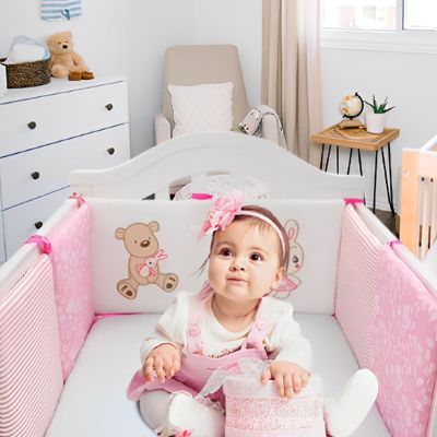 Tour de Lit Bébé - Rose - Mon Bébé Dodo